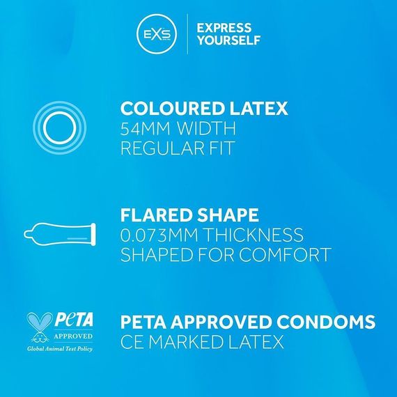 Презервативы 12 SZT. EXS BLACK LATEX Sex Aura | Зображення 1