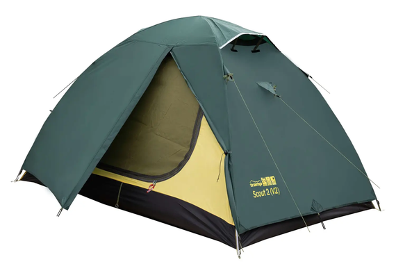 Туристичний намет Tramp Scout 2 (v2) green (UTRT-055) | Зображення 1