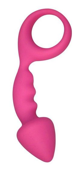 Анальная пробка Adrien Lastic Budy Pink со стимулирующей ножкой, макс. диаметр 2,5см sexstyle