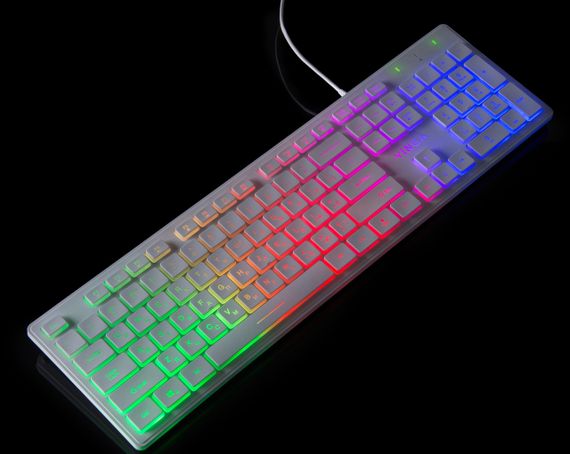 Клавіатура дротова мембранна Vinga KB410 White USB