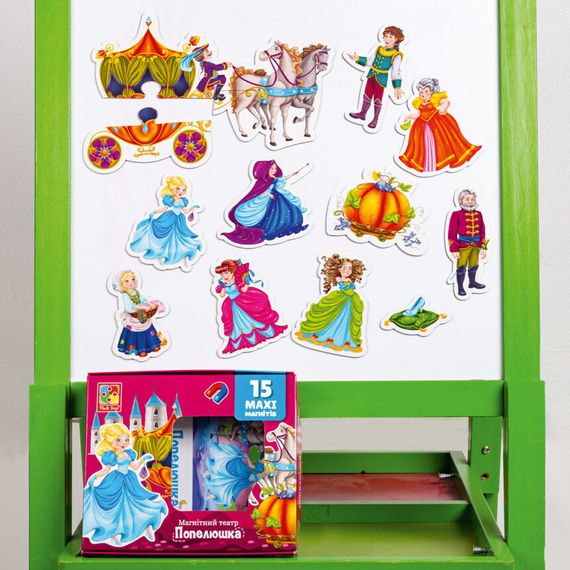 Настольная игра магнитный театр "Золушка" Vladi Toys VT3206-53 Укр | Зображення 3