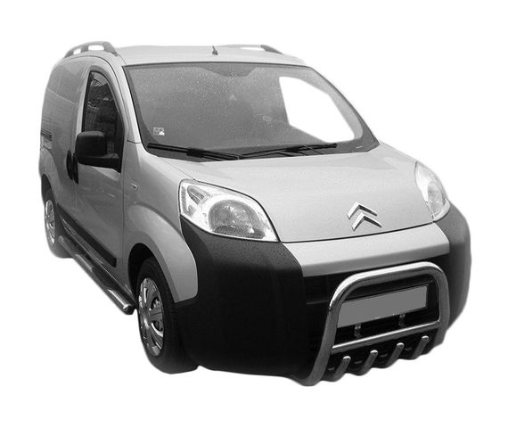Кенгурятник QT006 (нерж) для Peugeot Bipper 2008-2024 гг | Зображення 1