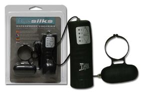 Виброкольцо на проводном пульте управления AQUA SILKS sexstyle