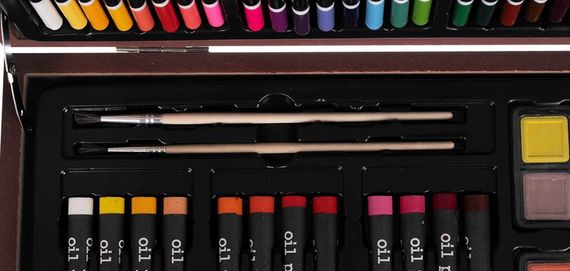 Набор для рисования в деревянном чемодане 143 предмета Maaleo 15611 | Зображення 6
