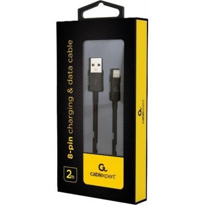 Дата кабель USB 2.0 AM to Lightning 2.0m Cablexpert (CC-USB2P-AMLM-2M) | Зображення 1
