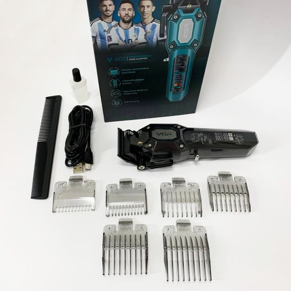 Профессиональная электрическая машинка для стрижки VGR, Беспроводные машинки для стрижки легкие WG-20 | Зображення 1