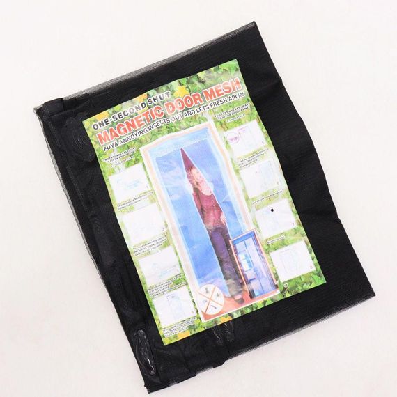 Москітна сітка на магнітах 210х104см, Magic Mesh / Антимоскітна шторка на двері від комарів / Дверна розсувна сітка | Зображення 9