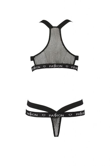 Комплект білизни в сіточку, S/M чорний ARIN SET - Passion | Зображення 3
