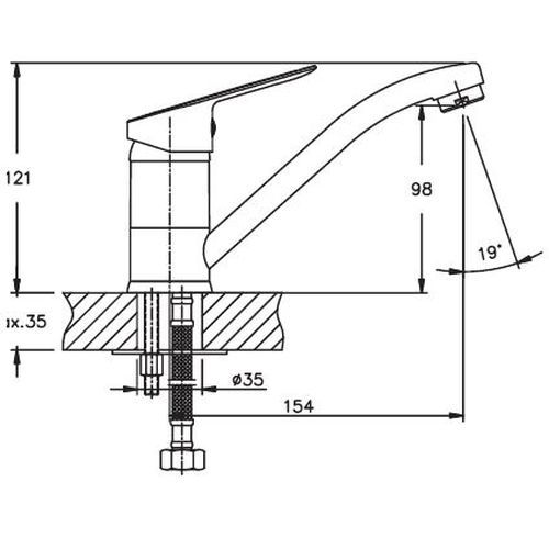 Змішувач для кухні Haiba NIKAS 004 HB0852 | Зображення 1