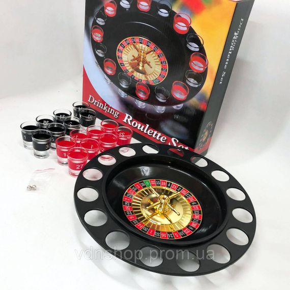 Алкогольна рулетка з чарками ігровий набір "П'яна рулетка" 16 чарок, Гра для розваг на вечірці ED-68 | Зображення 4