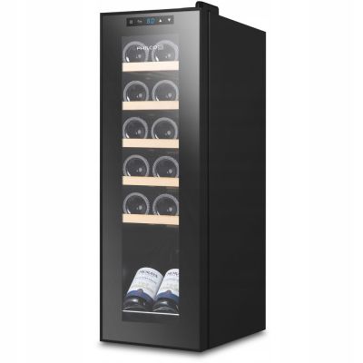 Винотека Philco PW12KF 32 л./12 пляшок/температур 5-18 С/Led-підсвічування/сенсор/дисплей/чорний (PW12KF)