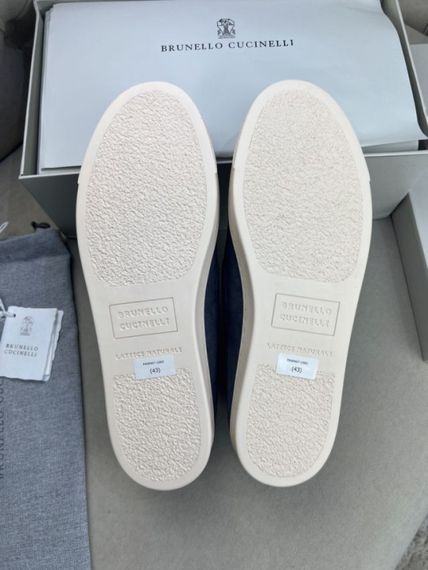 Мокасини Brunello Cucinelli Gray Purple темно-сірі ob422 | Зображення 3