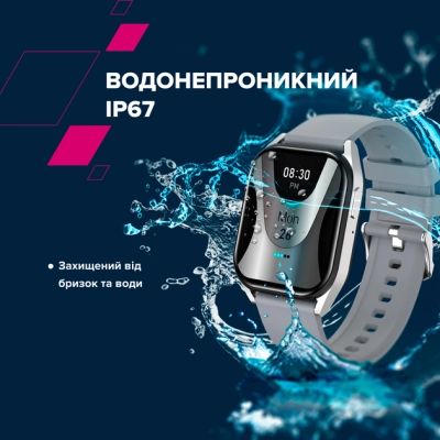 Смарт-годинник Canyon Chatter SW-58 BT-CALL Silver Grey (CNS-SW58SS) | Зображення 9