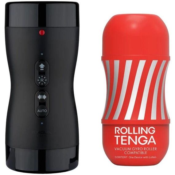 Автоматический мастурбатор Tenga VACUUM GYRO ROLLER, ротация и вакуум, совместим с Tenga Cup | Зображення 5