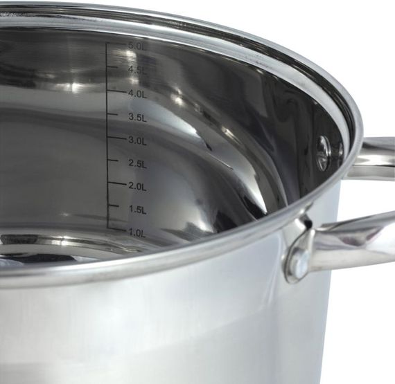 Каструля Ofenbach Casserole з нержавіючої сталі 6л зі скляною кришкою | Зображення 3