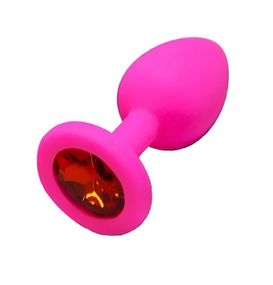 Силіконова анальна пробка із кристалом SKN KSIL-10S ( розмір S ) sexstyle