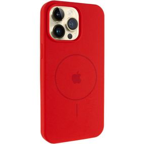 Чохол Silicone Case Full Protective (AA) V2 with MagSafe для Apple iPhone 12 Pro / 12 (6.1") Червоний / Red