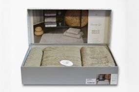 Подарочный набор полотенец Pupilla Penanope Kahve