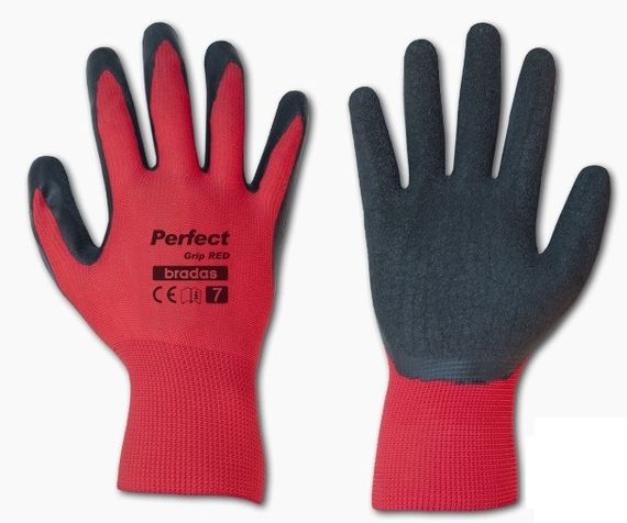 Рукавички захисні Bradas PERFECT GRIP RED латекс розмір 11 RWPGRD11