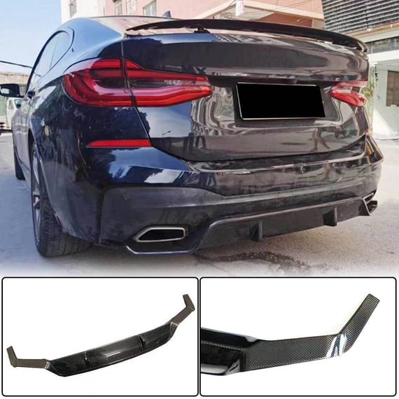 Дифузор заднього бампера V1 (для M-Sport 2017-2020, Карбон) для BMW 6 серія G32 2017- рр