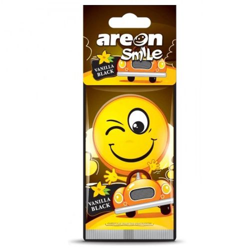 Освіжувач повітря AREON сухий листок Smile Dry Vanilla Black