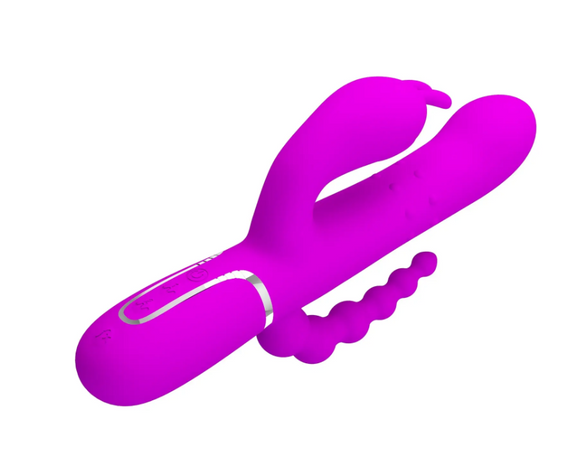 Вібромасажер з анальним і кліторальним стимулятором Pretty Love — Cammy Purple Twinkled Tenderness sexstyle | Зображення 11