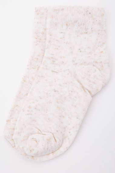 Дитячі однотонні шкарпетки, світло-бежевого кольору, 167R605-1