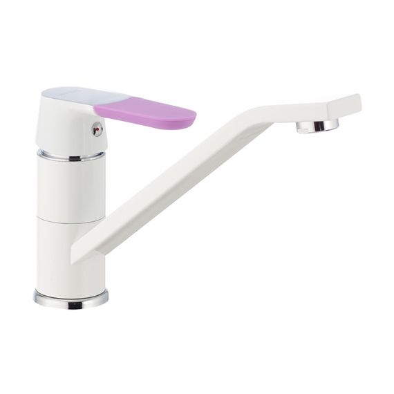 Смеситель кухонный белый MIXXUS Premium Tiger 555 (MI0575) | Зображення 2