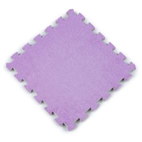Підлога-пазл плюшевий ФІОЛЕТОВИЙ 30*30*1cm (D) SW-00002086