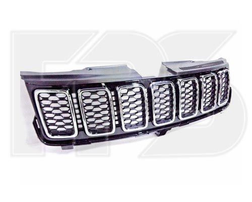 Решітка радіатора JEEP GRAND CHEROKEE 16-21  комплект хром. окуляри, 68258419AB