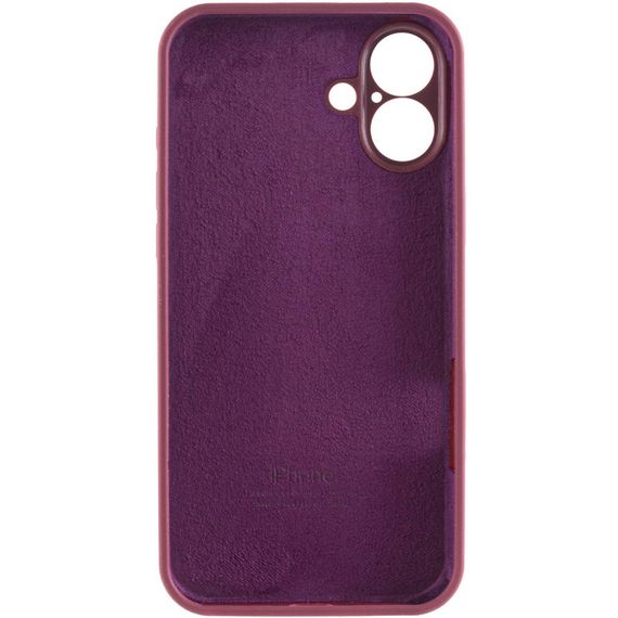 Чохол Silicone Case Full Camera Protective (AA) для Apple iPhone 16 Plus (6.7") Бордовий / Plum | Зображення 5