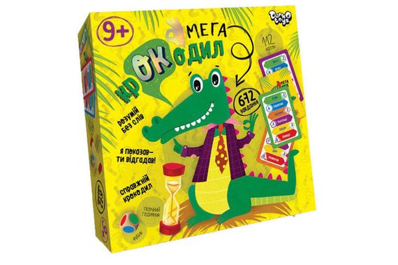Настільна гра CROC-03-01U "Мега-крокодил" DANKO