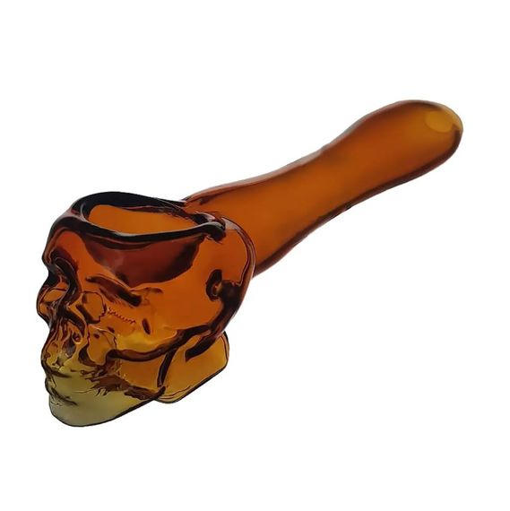 Скляна Трубка Череп Skull Smoking Pipe