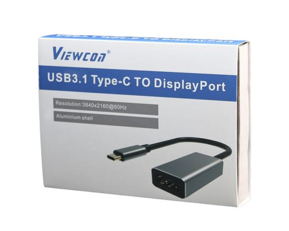 Адаптер-перехідник USB Type-C на DisplayPort Viewcon TE391 | Зображення 2