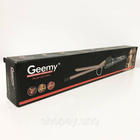 Плойка GEMEI GM‐2825 9 мм - афрокудри, турмалин, 190°C, 35W, гофре, вращение шнура, термонаконечник | Зображення 3