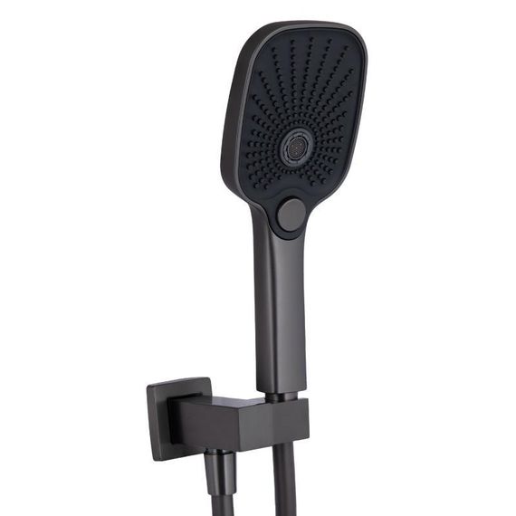 Душова система для душу Qtap Gemini прихованого монтажу на два споживача QTGEM113GMB45698 Gunmetal Black PVD | Зображення 3