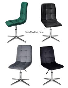 Стул мастера Tom Modern Base, на хромированной крестовине со стопами, регулировка высоты, мягкая обивка