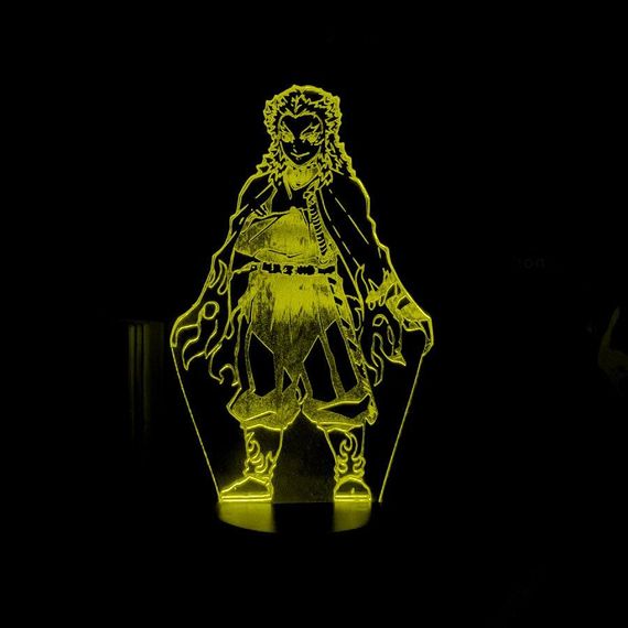 Акриловий світильник-нічник Кедзюро Ренгоку жовтий tty-n001699