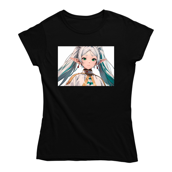 Футболка чорна із принтом Frieren beyond journey's end Фрірен проводжає в останній шлях Frieren Кавун S ФП012427S