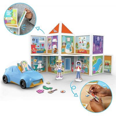 Ігровий набір Melissa&amp;Doug магнітний набір будівель Наш дім (MD30650) | Зображення 1