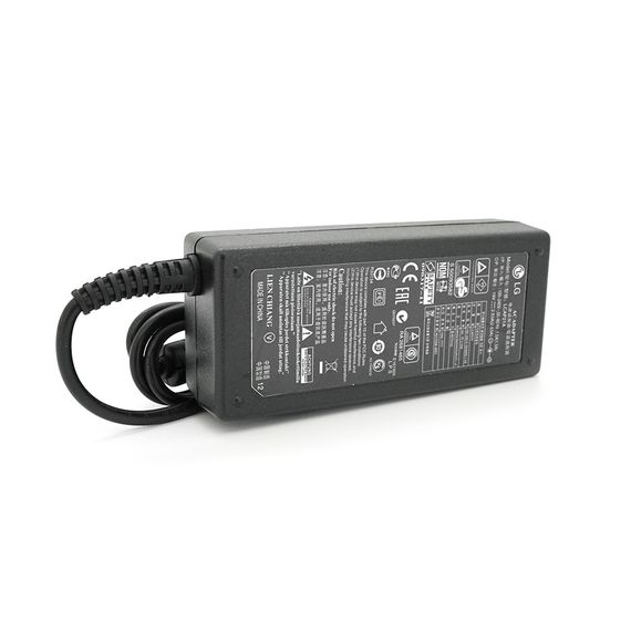 Блок живлення MERLION для ноутбука LG 19V 2.53A (48 Вт) 6,5*4,4мм, довжина 0,9м + кабель живлення | Зображення 1