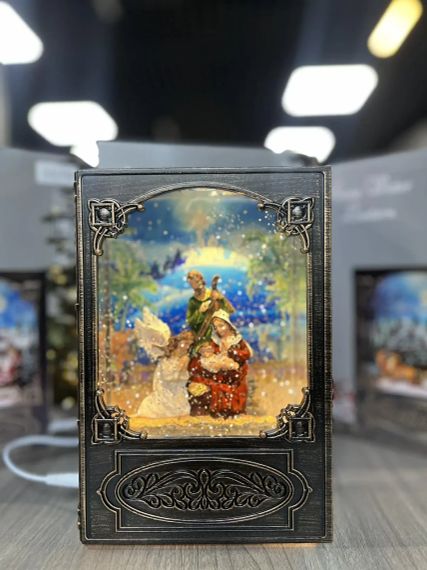 Різдвяна ніч Новорічний музичний нічник-світильник XMAS WDL 24023B | Зображення 1