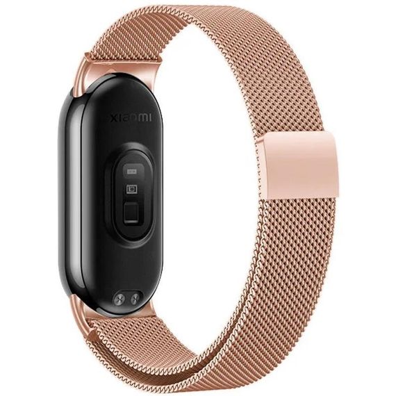 Ремінець Milanese Loop New Design для Xiaomi Mi Band 8/9/10 Rose Pink | Зображення 2