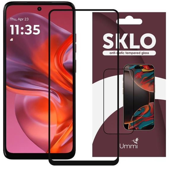 Захисне скло SKLO 3D для Motorola Edge 50 Neo / 60 Neo Чорний
