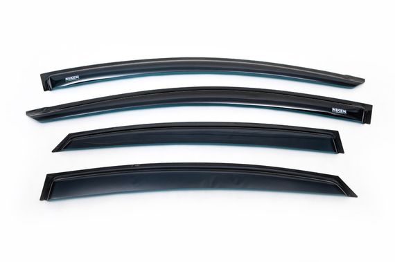 Ветровики SD (4 шт, Niken) для Hyundai Accent Solaris 2011-2017 гг | Зображення 1