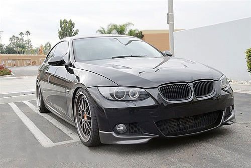 Накладки на передній бампер Flap (для E92/E93 M-Sport 2006-2009, Карбон) для BMW 3 серія E-90/91/92/93 рр | Зображення 4
