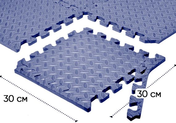 Мат-пазл EasyFit SwallowTail EVA 120х60х1 см татамі ластівчин хвіст Синій (EF-1950-30-BE) | Зображення 4