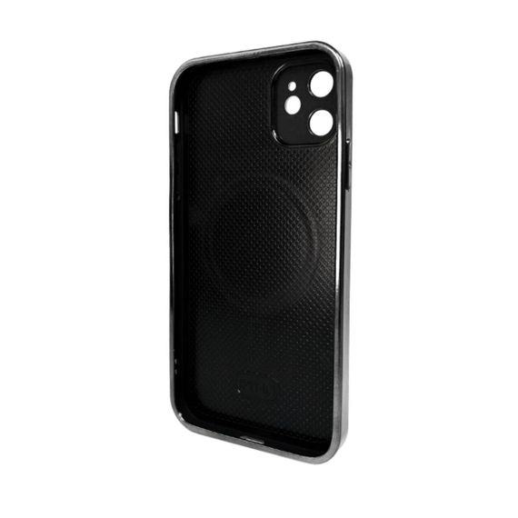 Чохол для смартфона AG Glass Sapphire Frame MagSafe Logo for Apple iPhone 12 Black | Зображення 1