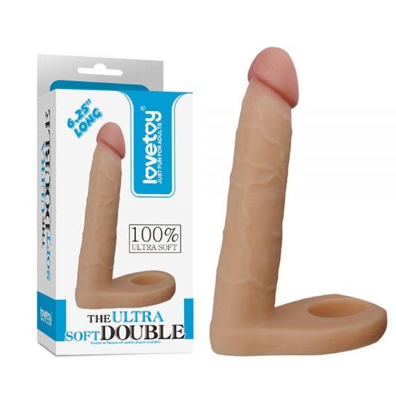 Насадка для подвійного проникнення 6.25" The Ultra Soft Double, Flesh Sex Aura | Зображення 1