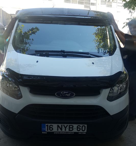 Козирьок на лобове скло (на кронштейнах) для Ford Custom 2013-2024 рр | Зображення 2
